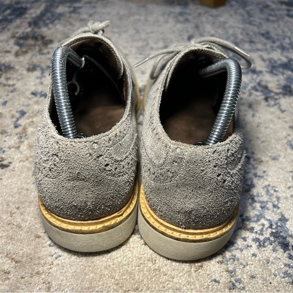 Cole Haan Gray Suede Wingtip Oxford Dress Shoes Size 10.5 - Picture 10 of 12